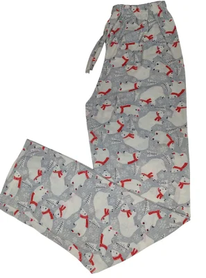 Pantaloni pijama dama Craciun,Culoare Gri,Engros