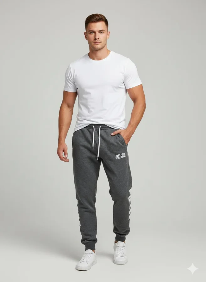 Pantaloni de sport barbat ,culoare gri inchis,Engros