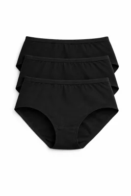 Chilot dama clasic, Set 3 Bucăți,Culoare negru, Engros