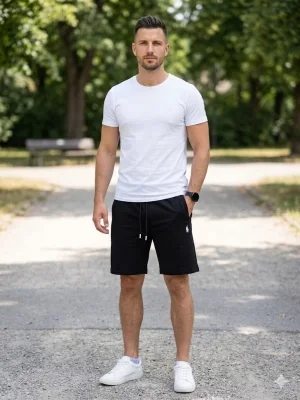 Pantaloni Scurți Bărbați,culoare Negru, Engros
