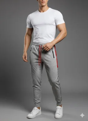 Pantaloni de sport barbat ,culoare gri ,Engros