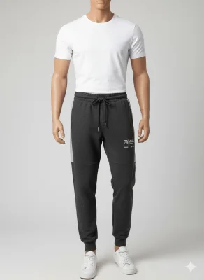 Pantaloni de sport barbat ,culoare gri inchis,Engros