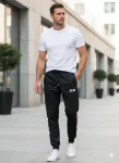 Pantaloni de sport barbat ,culoare negru,Engros