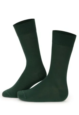 Sosete Bărbați Bambus, Fără Cusătură, Verde,Engros