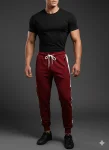 Pantaloni de sport barbat ,culoare visiniu ,Engros