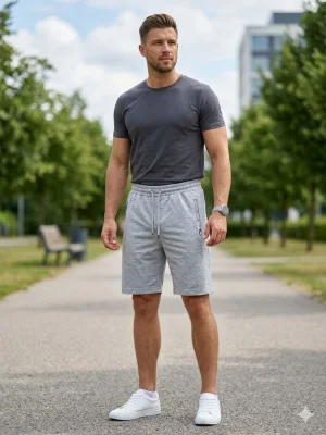 Pantaloni Scurți Bărbați,culoare Gri, Engros