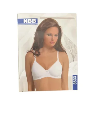 Sutien NBB damă cu balene și cupe moi, culoare Alb Engros
