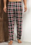 Pantaloni de Pijama ,Big Size ,Barbati,Culoare Negru cu Alb,Engros