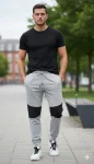 Pantaloni de sport barbat ,culoare gri,Engros