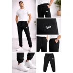 Pantalon Bărbați Trening cu Manșetă,Verde,Engros