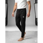 Pantalon Bărbați Trening cu Manșetă,Negru,Engros