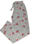 Pantaloni pijama dama Craciun,Culoare Gri,Engros