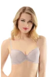 Sutien NBB cu dantelă, Push-Up si Balene de Sustinere, Culoare Lila Engros