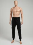 Pantaloni de sport barbat ,culoare negru,Engros