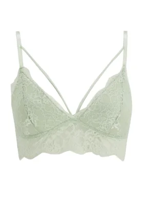 Sutien Damă cu Burete, fără Push-up, Culoare verde,Engros