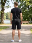 Pantaloni Scurți Bărbați,culoare Negru, Engros
