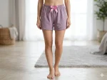 Pantalon scurt dama Serena,culoare mov,Engros