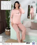 Pijama dama din lisbon, " YOU ARE ENOUGH ",Culoare roz,En-gros