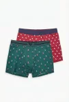 Boxeri barbati de Craciun, imprimeu emoji craciun,culoare diversificata,En-gros