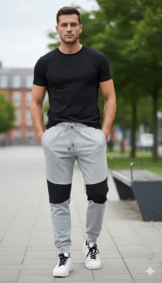 Pantaloni de sport barbat ,culoare gri,Engros