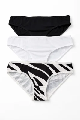 Chilot dama clasic, Set 3 Bucăți,Culoare diversificata, Engros