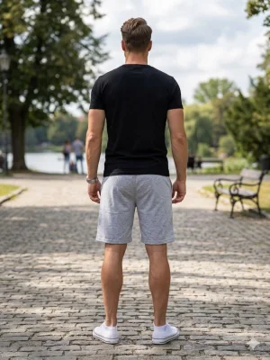 Pantaloni Scurți Bărbați,culoare Gri , Engros