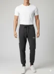 Pantaloni de sport barbat ,culoare gri inchis,Engros
