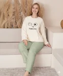 Pijama dama Cocolino,culoare crem ,Engros