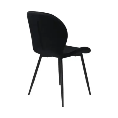 Scaun Negru– Catifea Babyface,Engros