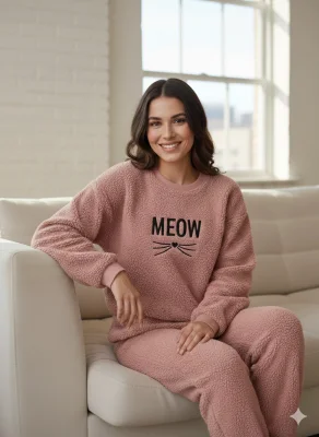 Pijama dama Cocolino , culoare roz pudrat,Engros