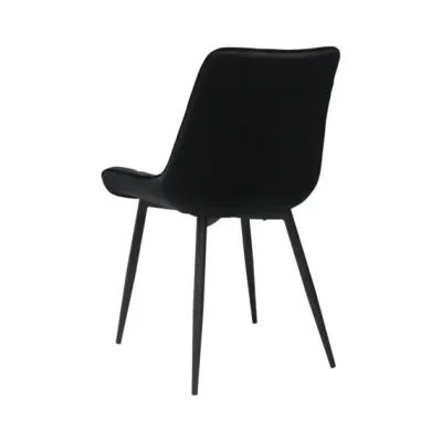 Scaun din Catifea Babyface,Negru,Engros