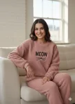 Pijama dama Cocolino , culoare roz pudrat,Engros