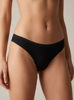 Chiloti Dama, Tanga ,Culoare Negru, Engros