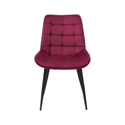 Scaun din Catifea Babyface,Bordo,Engros