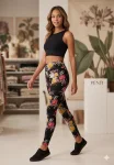 Colanți Penti, Model Inflorat Multicolor, „Flower”,Engros