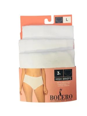 Chilot dama clasic, Set 3 Bucăți,Culoare alb, Engros