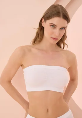 Bustieră modelatoare fără bretele , Engros, ALB