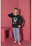 Pijama Băieți cu Mânecă Lungă și Pantaloni Lungi, Imprimeu Scooter,Culoare Bleumarin,Engros