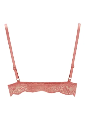 Sutien Damă cu Burete, fără Push-up, Culoare Coral ,Engros