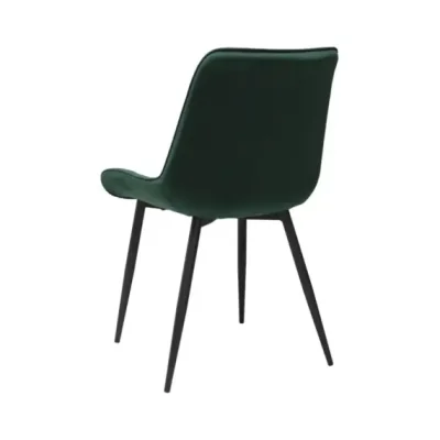 Scaun din Catifea Babyface, Verde Închis ,Engros