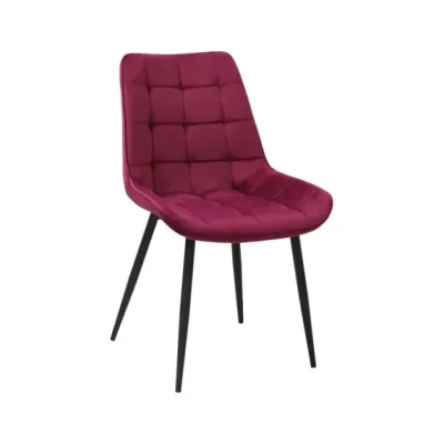 Scaun din Catifea Babyface,Bordo,Engros