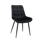 Scaun din Catifea Babyface,Negru,Engros