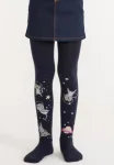 Dres fetițe Penti Young „Cat Galaxy'', bumbac- mat, opac, bleumarin, Engros