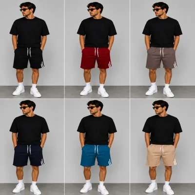 Pantalon scurt barbat cu Dungi,engros