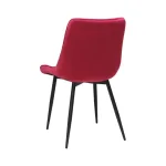 Scaun din Catifea Babyface,Roșu Fucsia,Engros