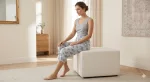 Pantaloni pijama 3/4 dama ,culoare gri si albastru ,Engros