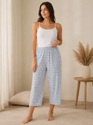 Pantaloni pijama 3/4 dama ,culoare gri ,Engros