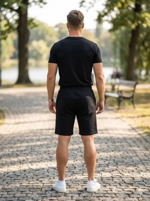 Pantaloni Scurți Bărbați,culoare Negru, Engros