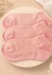 Șosete Scurte damă cu talpa prosop Serena 3/set–  culoareroz deschis ,Engros