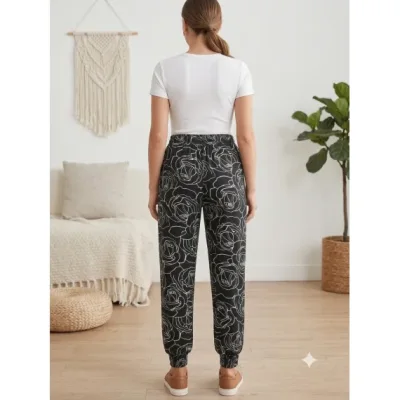 Pantalon dama Serena vascoza cu buzunar si manseta ,Engros